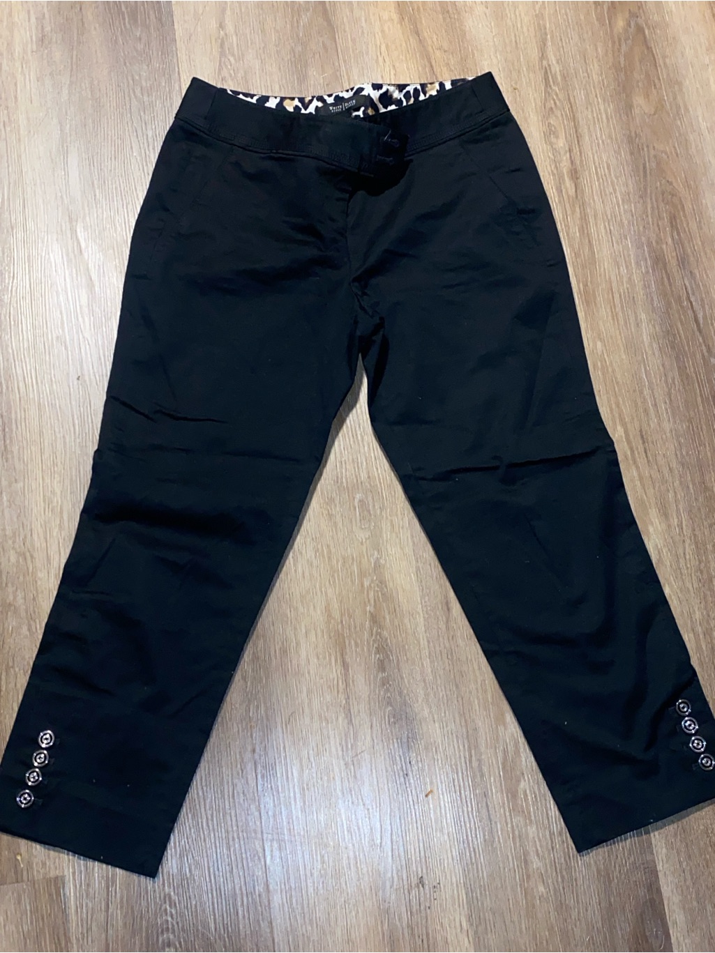 Black Womens Stretch Casual Pants